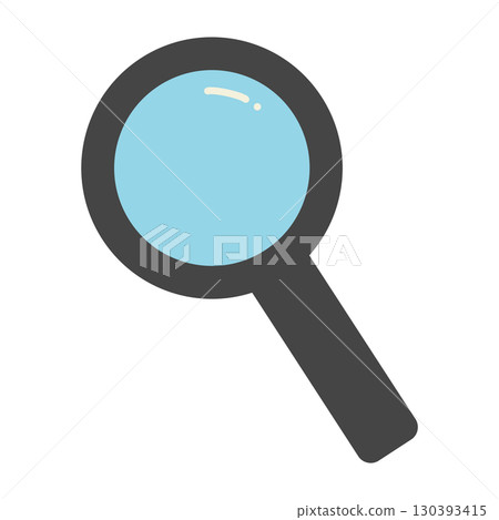 Simple magnifying glass illustration, magnifying glass, search, search icon illustration 130393415