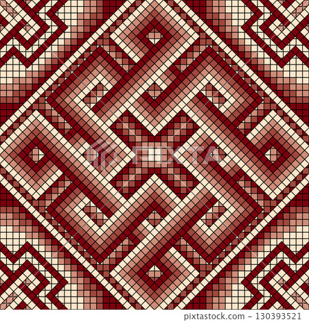 seamless pattern tile background with geometric shapes 130393521