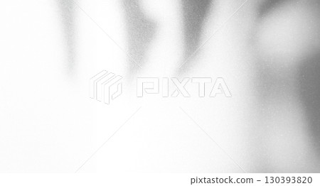 Shadow Background Abstract Leave Overlay Wall Floor Light Effect White Plant Sunlight Backdrop Mockup Minimal Spring Summer Nature Grey blur Photography Scene Template Poster Card Frame Product. 130393820