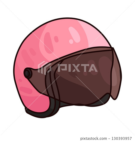 illustration of motorcycle helmet 130393957