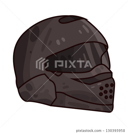 illustration of motorcycle helmet 130393958