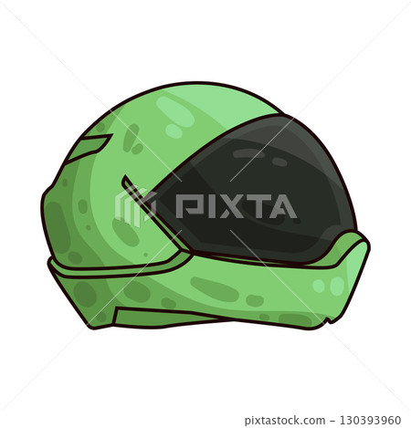 illustration of motorcycle helmet 130393960