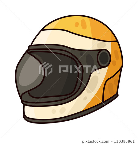illustration of motorcycle helmet 130393961