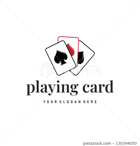 poker logo design a simple minimalist card game gambler game with card symbols as the design illustration template symbol poker logo design a simple minimalist card game gambler game with card symbols as the design illustration template symbol 130394050