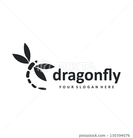 animal nature dragonfly logo with black silhouette concept simple modern design symbol template vintage illustration animal nature dragonfly logo with black silhouette concept simple modern design symbol template vintage illustration 130394076