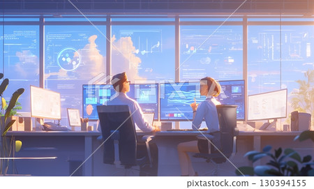 Two people having a meeting in the office Two people having a meeting in the office 130394155