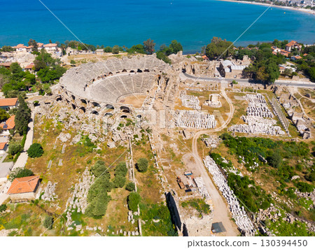 Aerial photo of the Antique Theater. Turkey Aerial photo of the Antique Theater. Turkey 130394450