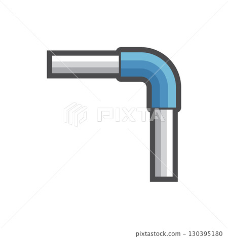 Plumbing equipment tool device vector icon. Plumbing equipment tool device vector icon. 130395180