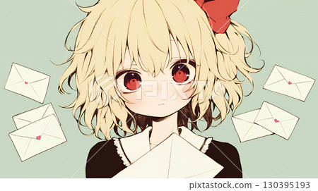 The girl who received many love letters 130395193