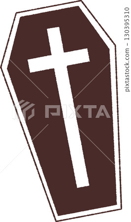 Coffin illustration 130395310