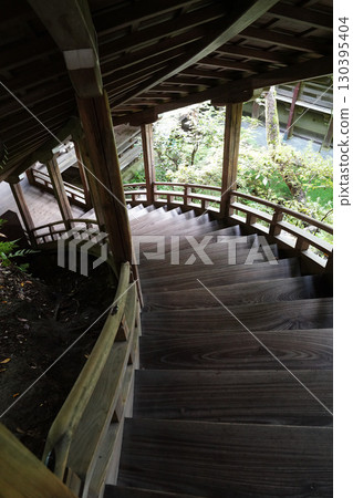 curved wooden staircase curved wooden staircase 130395404