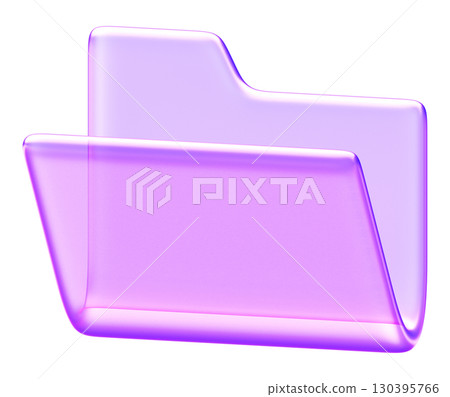 Minimal 3D glass style folder shape in purple and blue gradient. Great for abstract design, modern UI, and creative decoration Minimal 3D glass style folder shape in purple and blue gradient. Great for abstract design, modern UI, and creative decoration 130395766