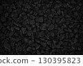 Natural pebble rock pattern for background, black and grey gravel stone texture. 130395823