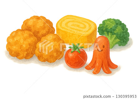 Bento side dish set illustration 130395953