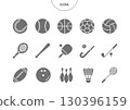 Sports icon pictogram vector illustration set 130396159