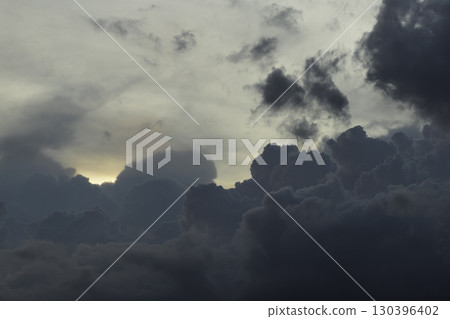 Dramatic Heavy Clouds Form a Captivating Sky Dramatic Heavy Clouds Form a Captivating Sky 130396402