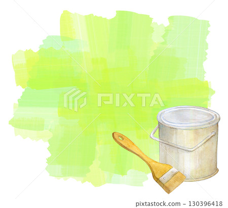 Painting with paint, watercolor illustration, painting 130396418