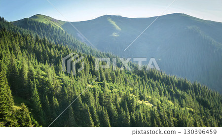 A clear view of the mountains 130396459