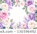 別緻而美麗的花卉背景材料 130396492