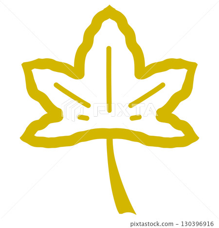 Yellow simple maple leaves Yellow simple maple leaves 130396916