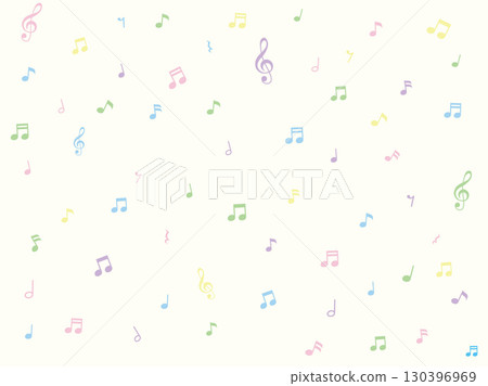 Wallpaper with music notes and musical symbols Wallpaper with music notes and musical symbols 130396969