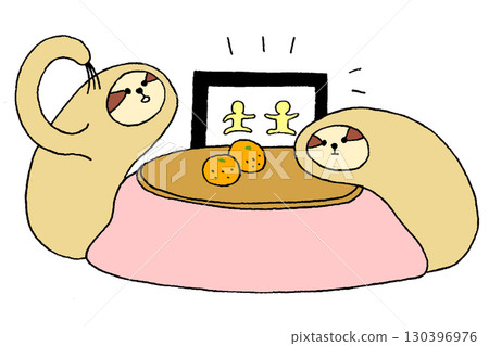 樹懶在被爐裡看電視 130396976