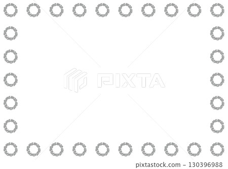 Hand-drawn crayon material background frame 130396988