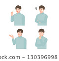 穿著休閒服裝的男士插圖集 130396998