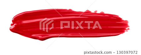 Red watercolor brush isolated on transparent background Red watercolor brush isolated on transparent background 130397072