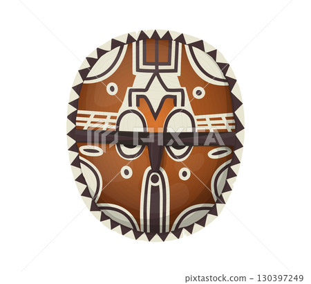 Tribal wooden mask 130397249