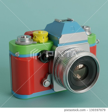 [AI-generated] Colorfully designed camera body 1158031 130397879