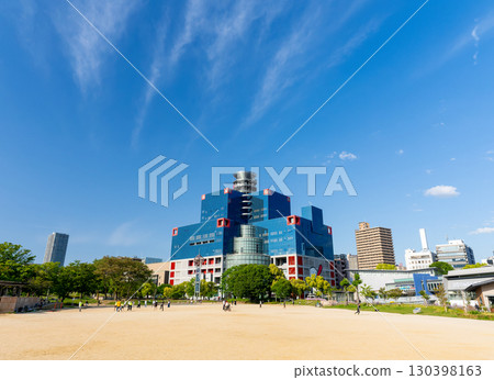 Ogimachi Park and Kansai Television Building in Kita Ward, Osaka City 130398163