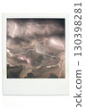 Thunder, lightning, live action, polaroid style 130398281
