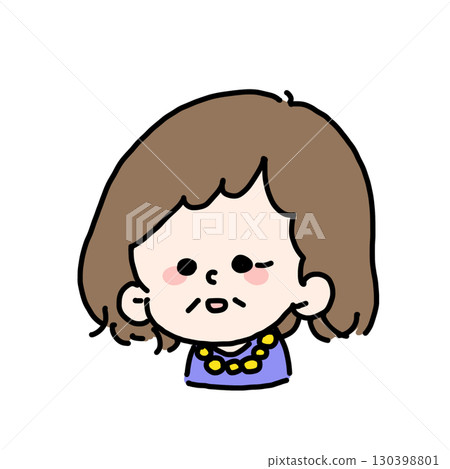 Cute grandma illustration 130398801