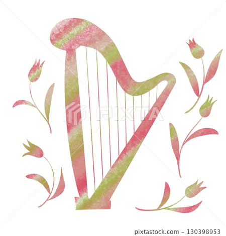 Harp and Flower 46 130398953