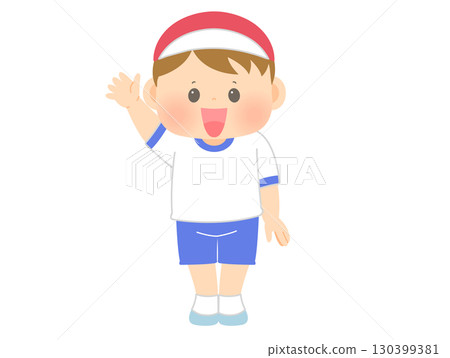 運動會_運動員誓言_女孩 130399381