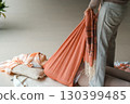 Relaxing wellness session in a serene studio with a focus on holistic therapies and bodywork for mental and physical rejuvenation 130399485