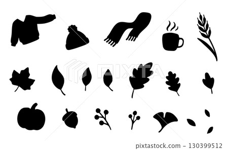 秋季剪影素材集 秋季剪影素材集 130399512