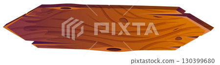 Wooden Arrow Signboard with Textured Surface 130399680