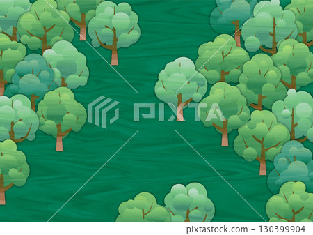 闊葉林小路,綠色,橫向標準紙張比例 闊葉林小路,綠色,橫向標準紙張比例 130399904