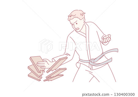 Oriental fights and war art concept 130400300