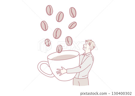 Energy coffee drink breakfast concept. 130400302