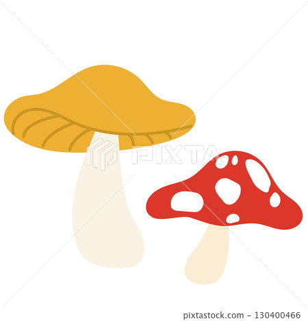 Poisonous mushroom illustration Poisonous mushroom illustration 130400466