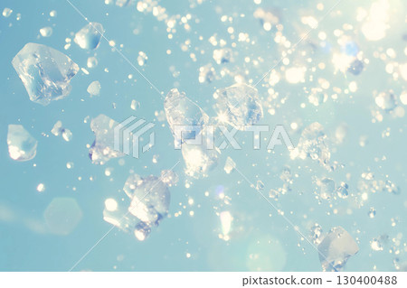 Sparkling ice and light background material Sparkling ice and light background material 130400488