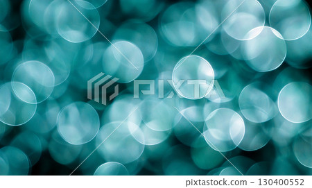 bokeh lights bubbles turquoise aqua abstract pattern 130400552
