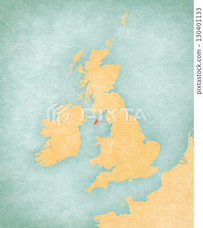 Map of British Isles - Isle of Man 130401133