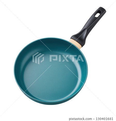 Smooth Surface Nonstick Frying Pan with Black Handle and Vibrant Blue Exterior for Modern Kitchen Use Smooth Surface Nonstick Frying Pan with Black Handle and Vibrant Blue Exterior for Modern Kitchen Use 130401681