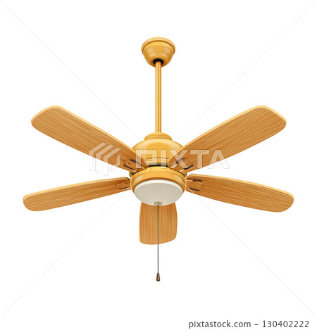 Elegant ceiling fan with wooden blades and stylish design for modern home interiors and comfortable living spaces Elegant ceiling fan with wooden blades and stylish design for modern home interiors and comfortable living spaces 130402222