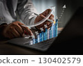 Financial growth concept shown by  130402579