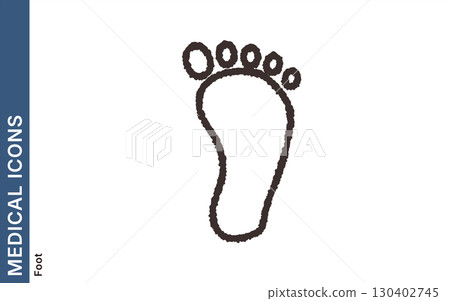 Foot simple icon 130402745